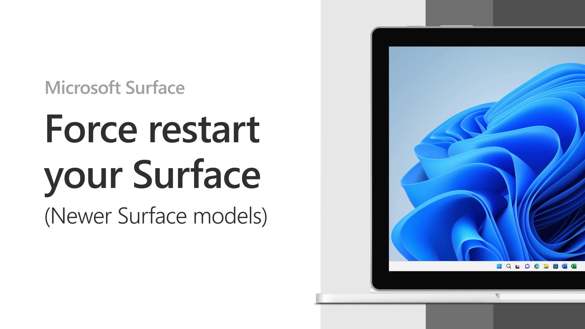 Принудительное завершение работы и перезапуск Surface - Служба поддержки  Майкрософт