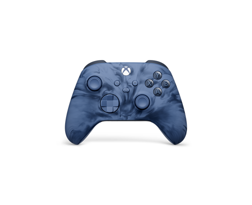Front view of the Xbox Wireless Controller – Stormcloud Vapor Special Edition.