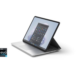Ein Surface Laptop Studio 2 for Business im Stage-Modus.