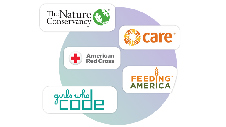 Collection of nonprofit logos.