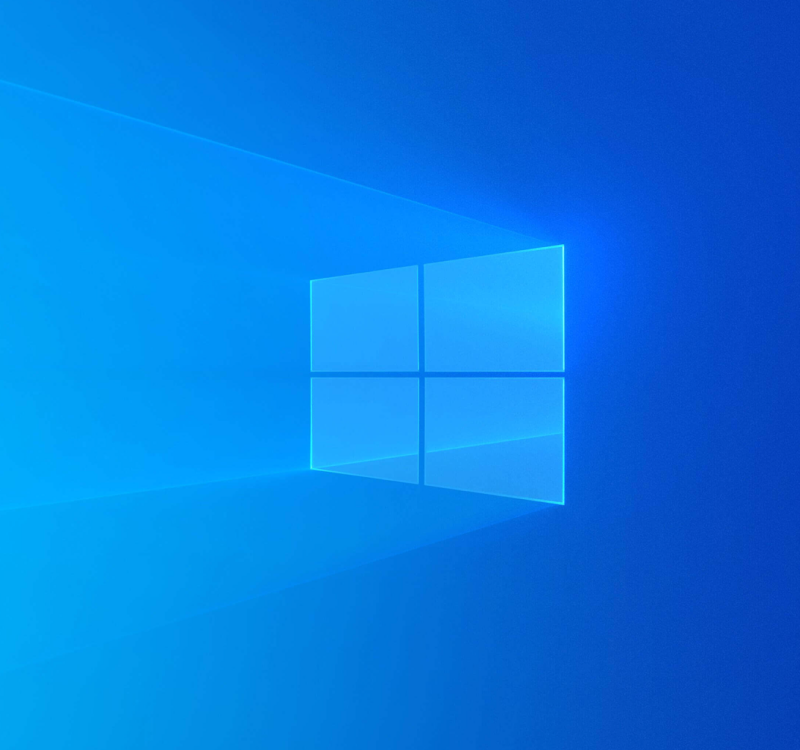 Le logo représentant une fenêtre de Windows 10