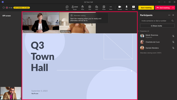 Microsoft Teams Premium Town Hall - M365 Admin