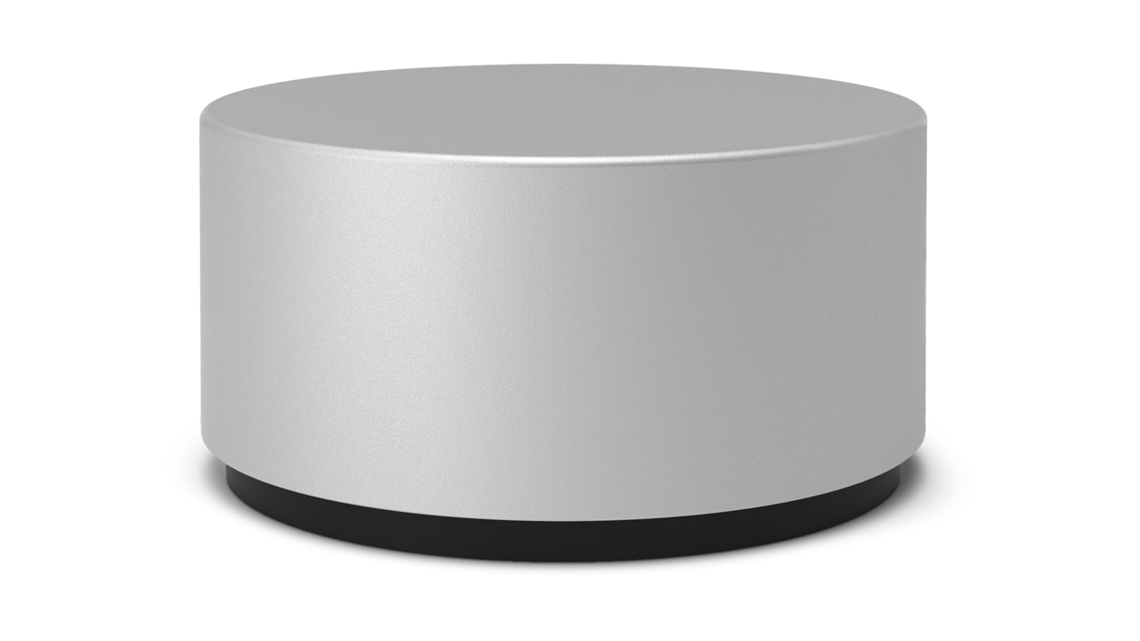 Surface Dial の詳細を示したクローズアップ