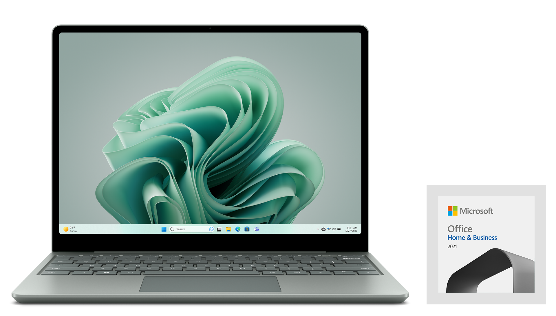 Surface Laptop Go 3 - セージ、Intel® Core™ i5、16 GB RAM、256 GB SSD