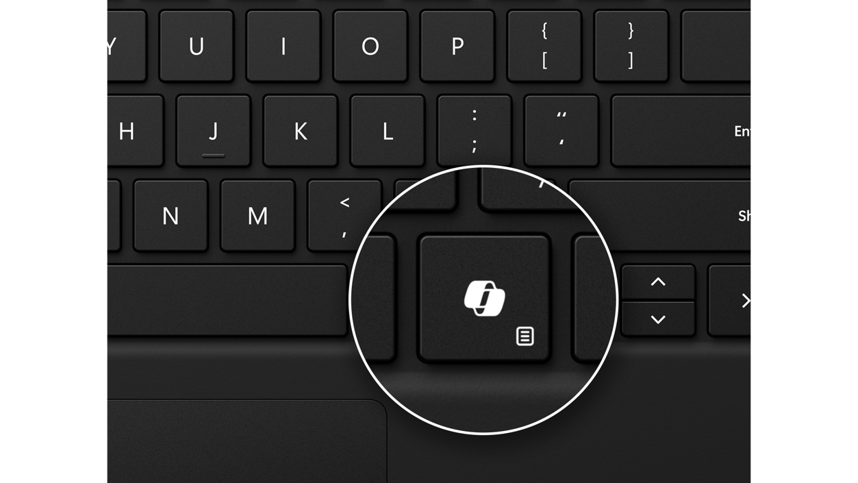 法人向け Surface Pro キーボード- バックライト付きキー搭載カバー 