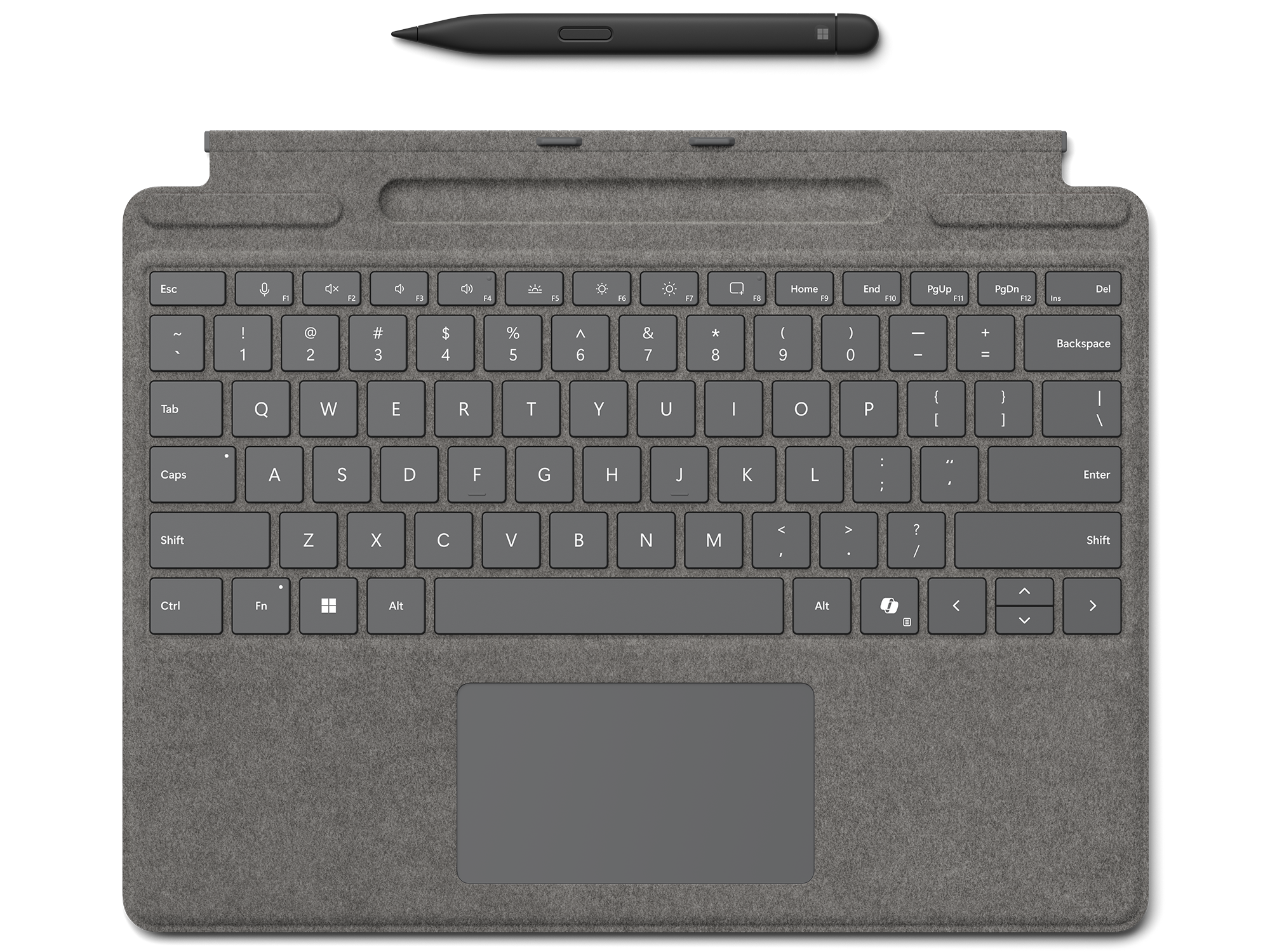 法人向けスリム ペン 付き Surface Pro キーボード - プラチナ