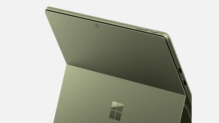Back view of Surface Pro 9 in Forest