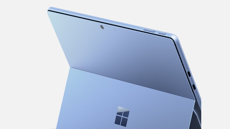 Back view of Surface Pro 9 in Sapphire