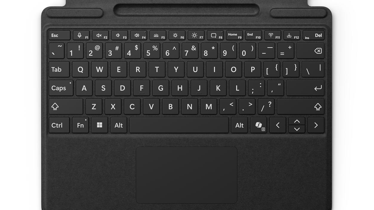 Surface Pro Keyboard with pen storage - Cover with Backlit Keys 