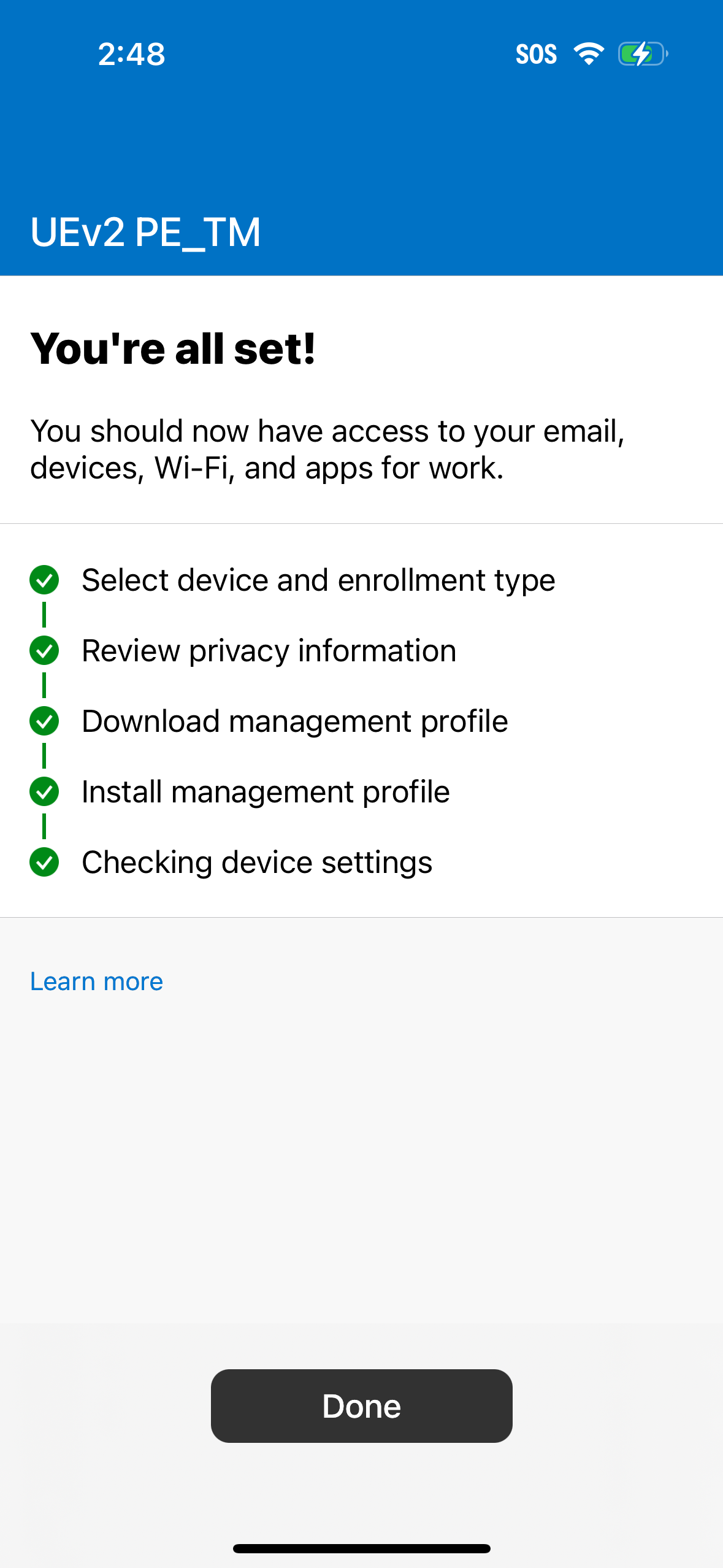 Apple Intune Device Enrollment