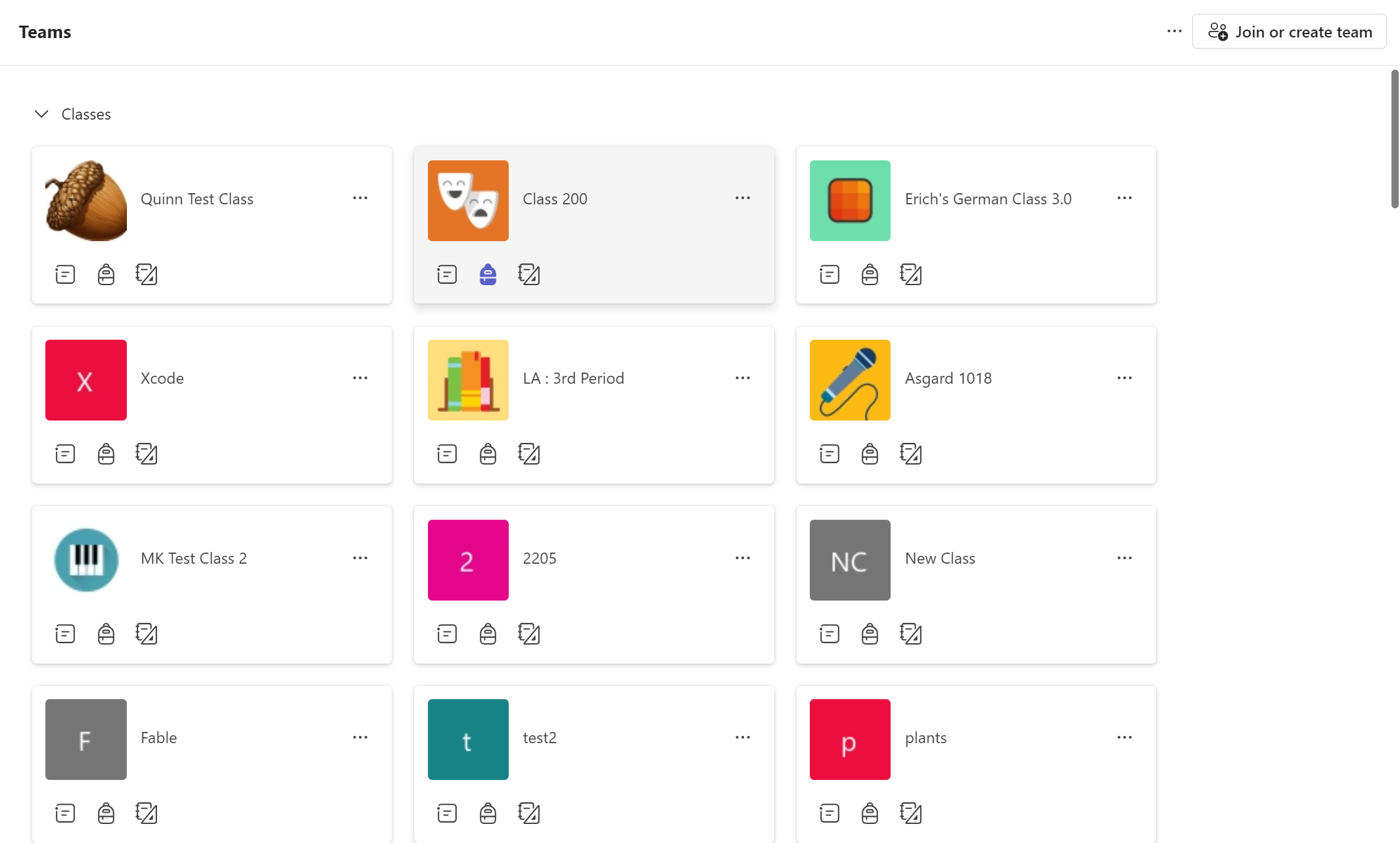 Education grid view