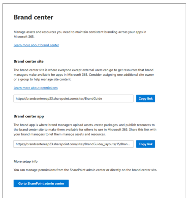 Brand center app