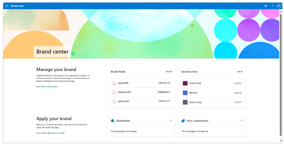 SharePoint Brand center