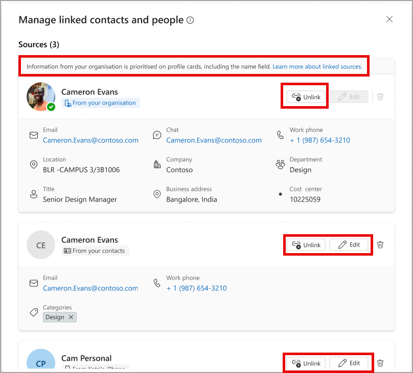 New Microsoft Outlook for Windows: People Hub improvements [MC927963]