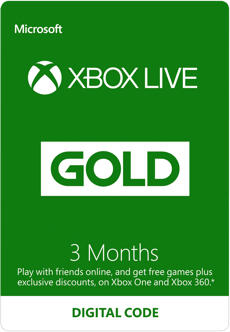 3-Month Xbox Live Gold Membership (Digital Code)