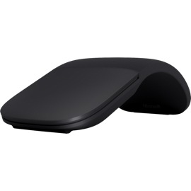 Microsoft Arc Mouse – sort – buet, set skråt fra siden