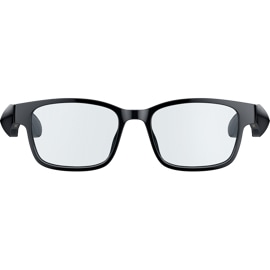 Vista anteriore degli occhiali smart Razer Anzu con design rettangolare.