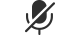O pictograma pentru microfonul cu sunet dezactivat