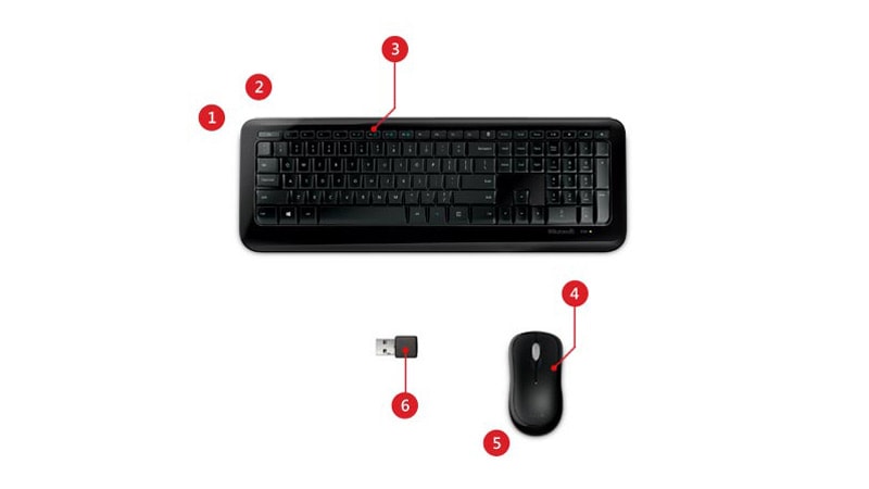 Wireless Keyboard e Mouse Desktop 850
