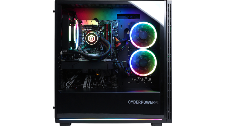 Side view of CYBERPOWERPC Supreme Gaming PC