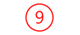Um ícone de número 9