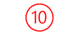 A number 10 icon