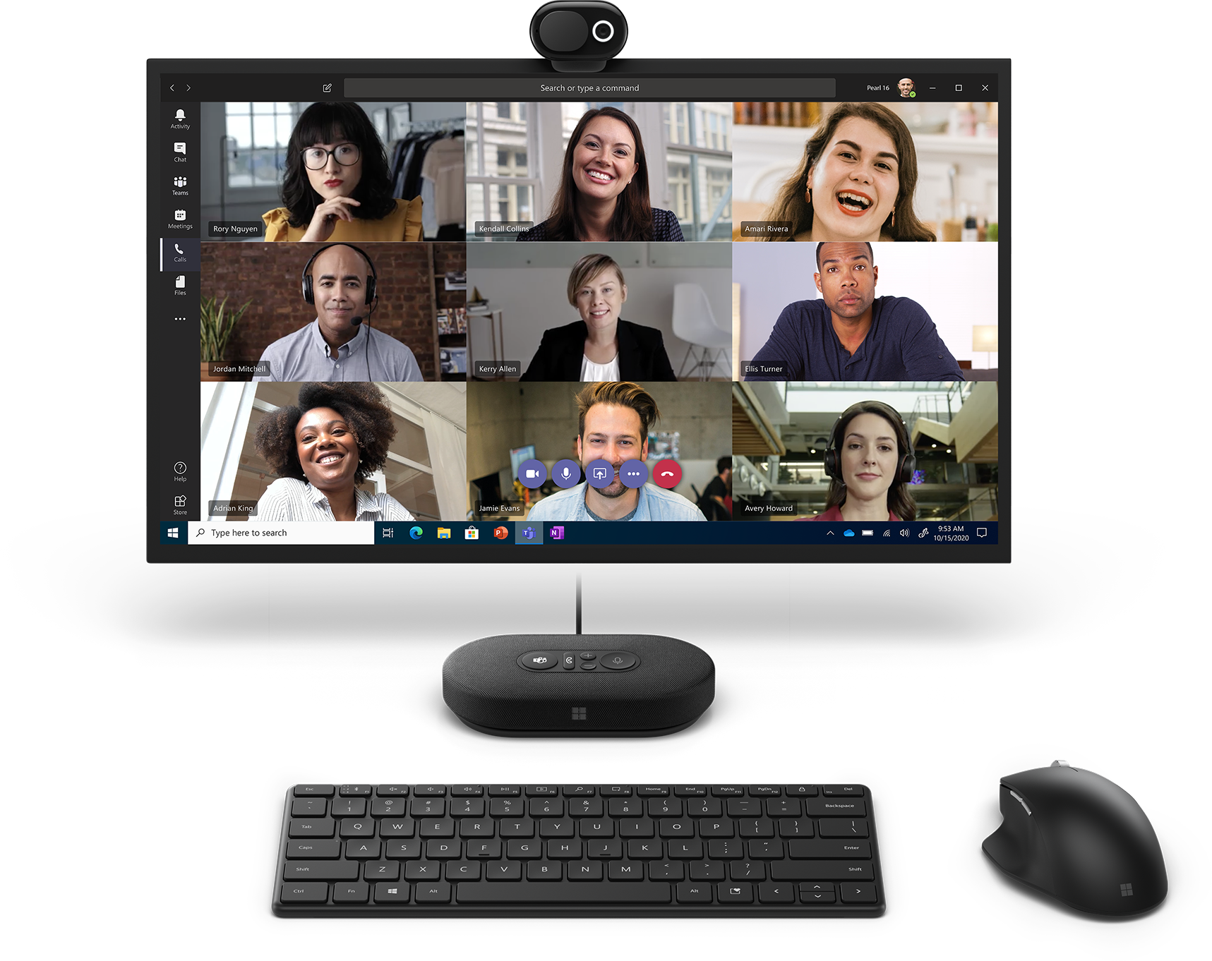PC/タブレット ノートPC Microsoft Teams 認定】 1080p HDR ビデオ カメラ、Microsoft モダン 