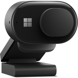 Front angled view of a Microsoft Modern Webcam.