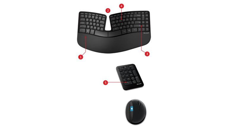 Sculpt Ergonomic Desktop Keyboard & Mouse | Microsoft Accessories