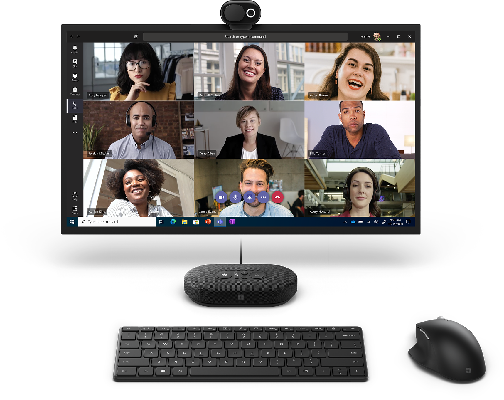 Microsoft Teams 認定】 1080p HDR ビデオ カメラ、法人向け Microsoft