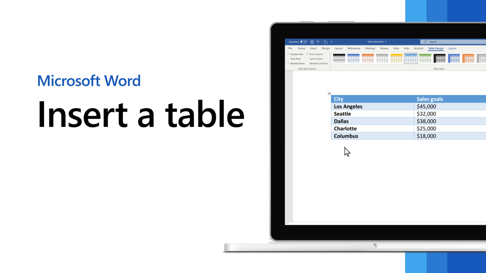 Microsoft Word Tutorial: Using Tables in Word 