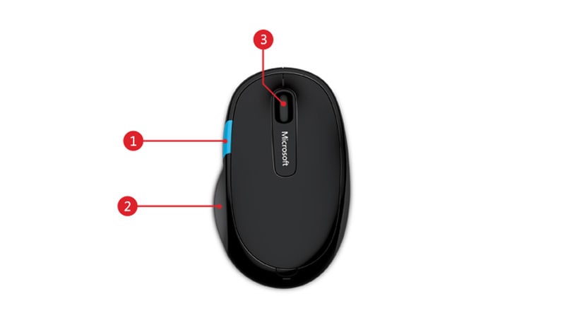 Microsoft Sculpt Comfort Mouse features