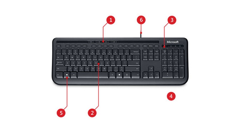 Características de Wired Keyboard 600