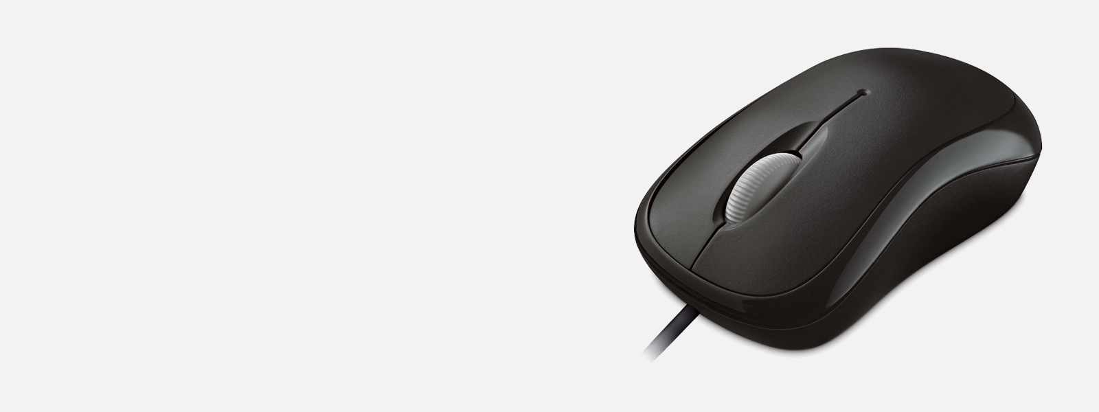 黑色 Microsoft Basic Optical Mouse