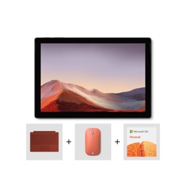 Surface Pro 7 Essentials Bundle including Surface Pro Signature Type Cover, Microsoft Modern Mobile Mouse, and Microsoft 365