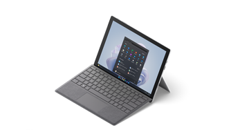 Surface Pro 7+ με Surface Pro Signature Type Cover