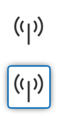 Ikon som visar 4G LTE-signalfält