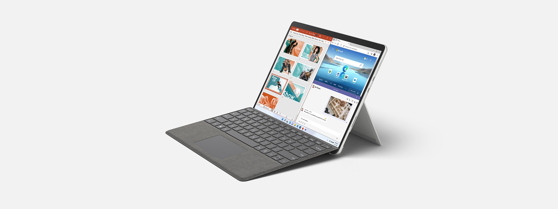 Surface Pro 8 a apresentar a proporção 3:2.