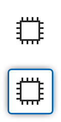 Ikon som visar ett processorkretskort