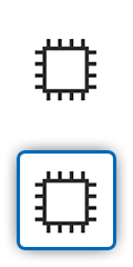 Symbol eines Prozessorchips