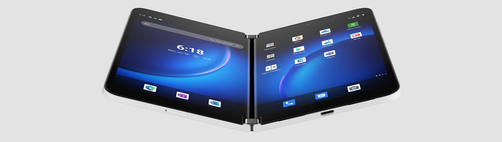 Render of Surface Duo 2 in Book Mode