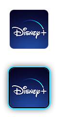 Logo serwisu Disney+