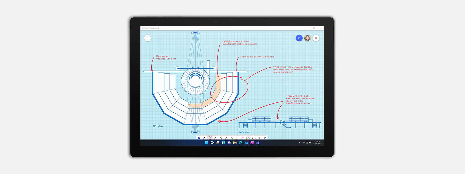 Gunakan Surface Pro 7+ dalam Mod Tablet