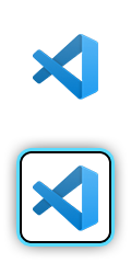Logotipo de VS Code.