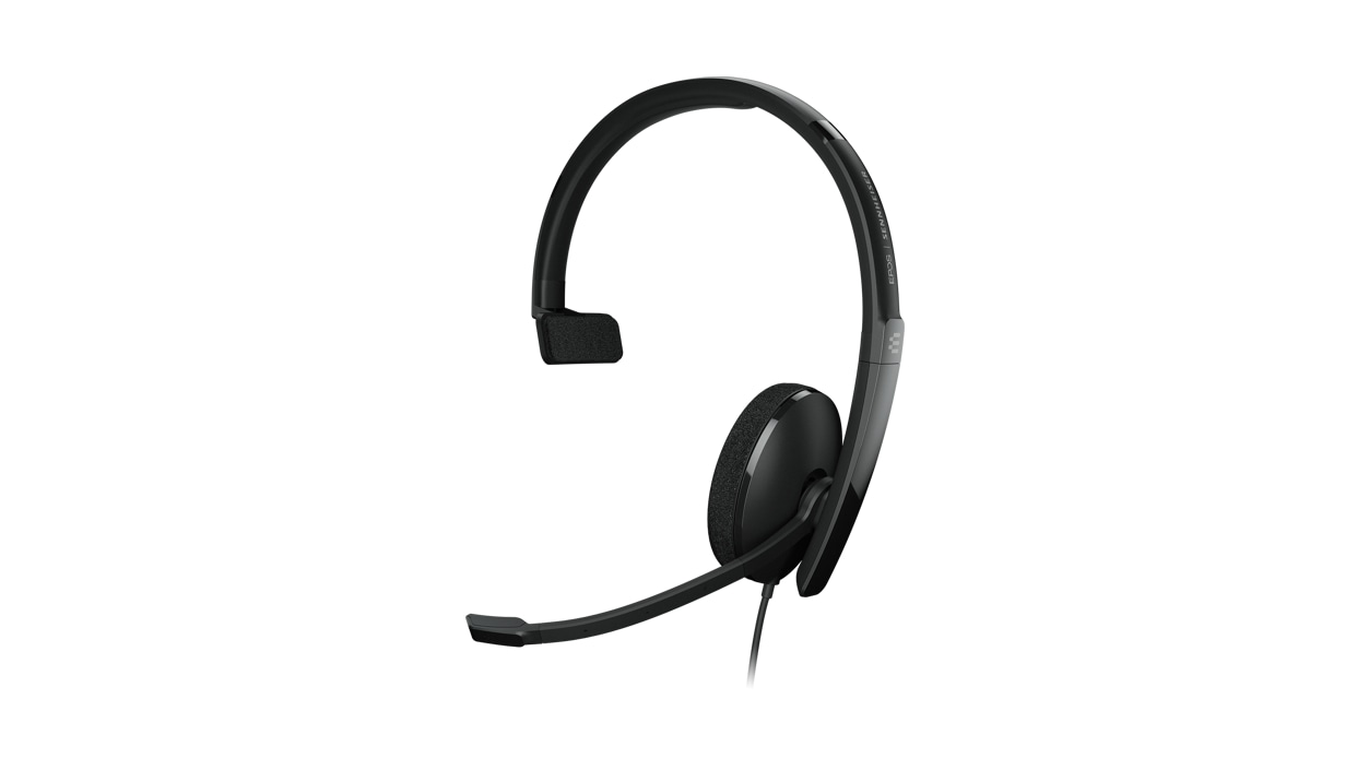 Right front view of the Sennheiser EPOS ADAPT 130 T Headset.
