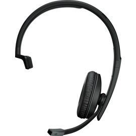 Sennheiser EPOS ADAPT 231 Bluetooth Headset with U S B - C Dongle from the front. 