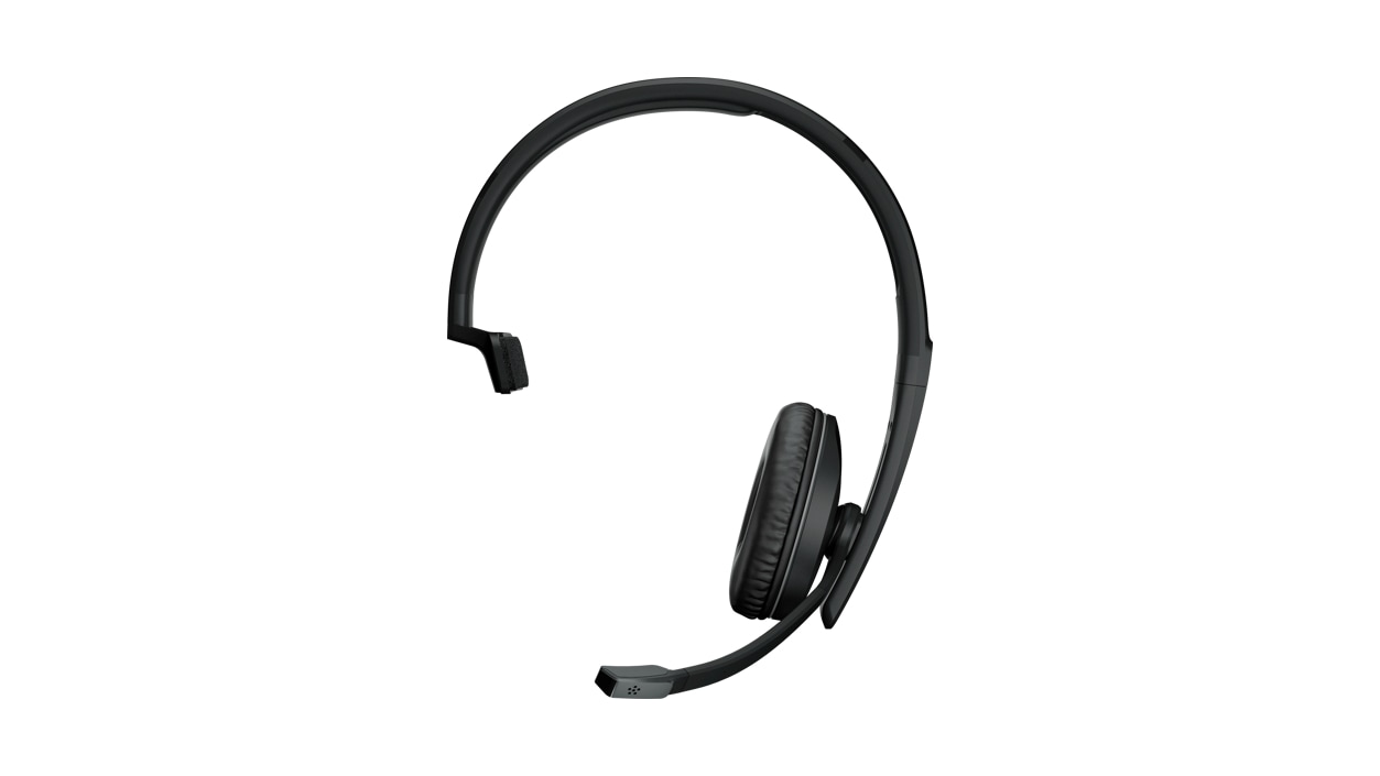 Sennheiser EPOS ADAPT 231 Bluetooth Headset with U S B - C Dongle from the front. 