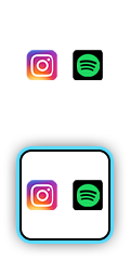 Logos Instagram et Spotify.