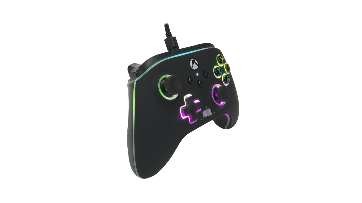 Power A Spectra Infinity Enhanced Wired Controller for Xbox Series X and S facing right.