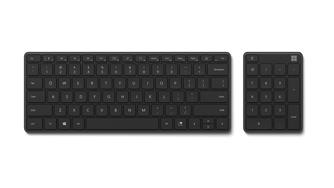 Microsoft Designer Compact Keyboard dan Microsoft Number Pad